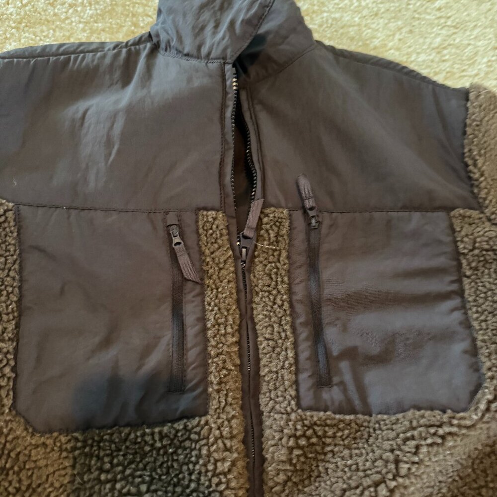 H&M Brown Heavy Fleece Jacket